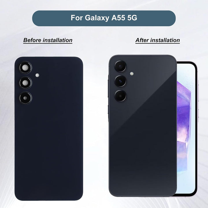 6.6" Akkudeckel Kompatibel mit Samsung Galaxy A55 5G, SM-A556V, SM-A556B, SM-A556B/DS, SM-A556E, Sma
