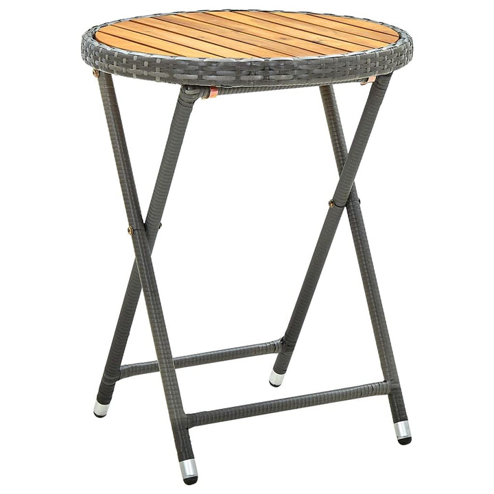 vidaXL Akazienholz Massiv Beistelltisch Gartentisch Klapptisch Gartenmöbel Balkontisch Teetisch Tisc