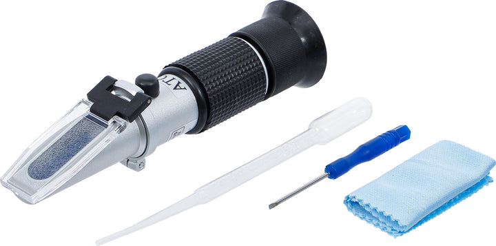 BGS 1824 | Refraktometer | 4-tlg. | Prüfer für Frostschutz, Kühlwasser, AdBlue, Refraktometer