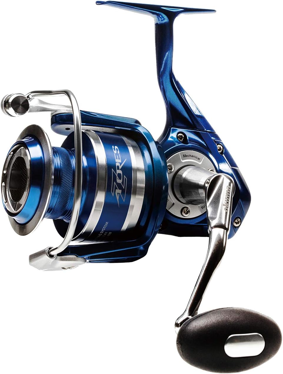 Okuma Azores Salzwasser-Aluminium-Konstruktion, korrosionsbeständige Spinnrolle Z-6000H-Blau: 310yds