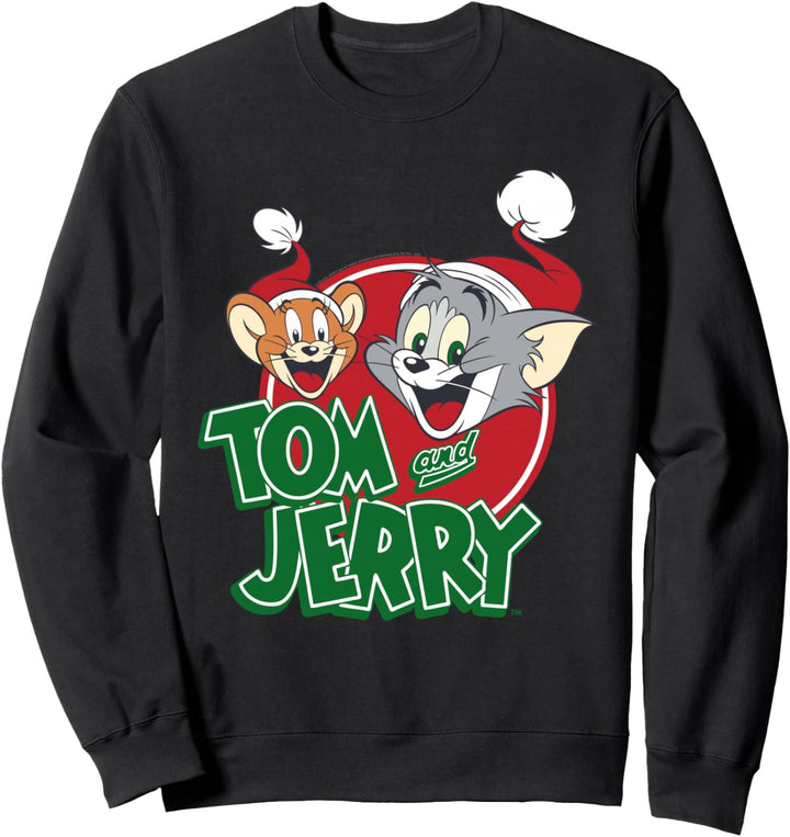 Weihnachten Tom & Jerry Christmas Hats Logo Sweatshirt