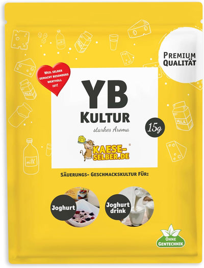 YB Joghurtkulturen 15g Starkes Aroma, Joghurt selber Machen, Joghurtkultur, Ferment