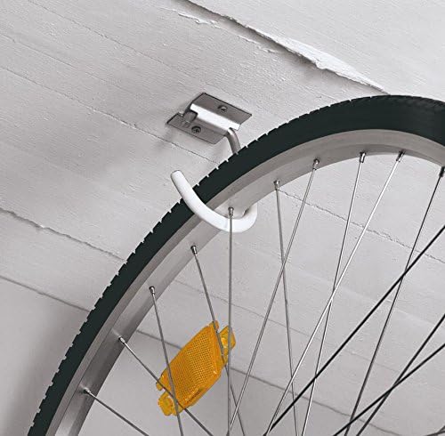 Alberts 802011 Fahrradhaken | gebogen | inkl. Befestigungsmaterial | galvanisch blau verzinkt | Hake