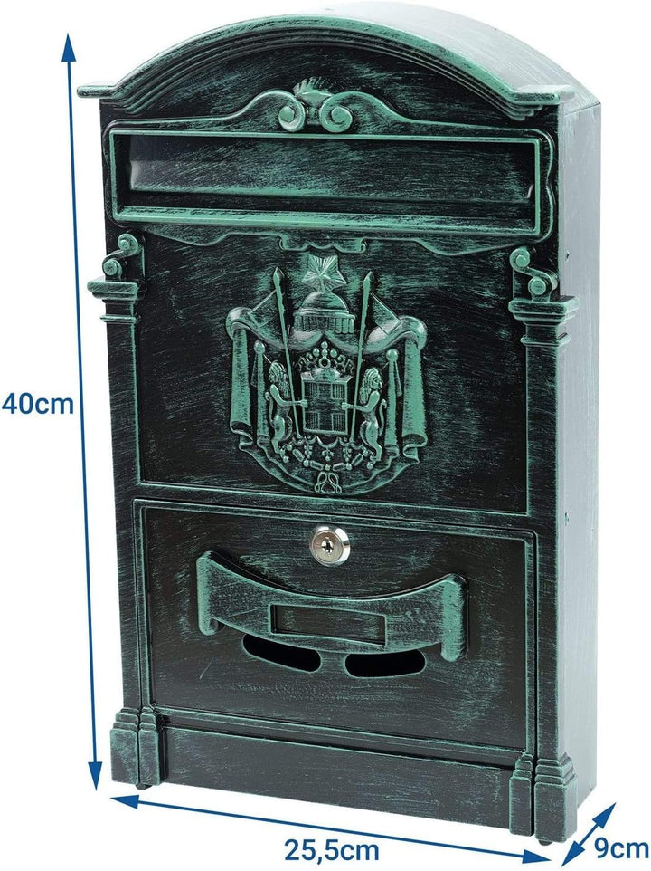 Verda Briefkasten Postkasten Retro Antik Vintage Wandbriefkasten Mailboxen Aluguss Modellwahl, Wette