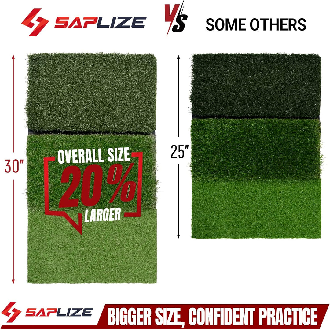 SAPLIZE Grosse Faltbare Golf-Schlagmatte, Enge Lie, Rough und Fairway für Driving, Chipping und Putt