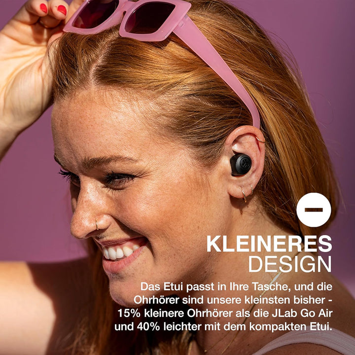 JLab Go Air Pop+ In Ear Kopfhörer kabellos Bluetooth, True Wireless Kopfhörer, 35+ Std. Headphones,