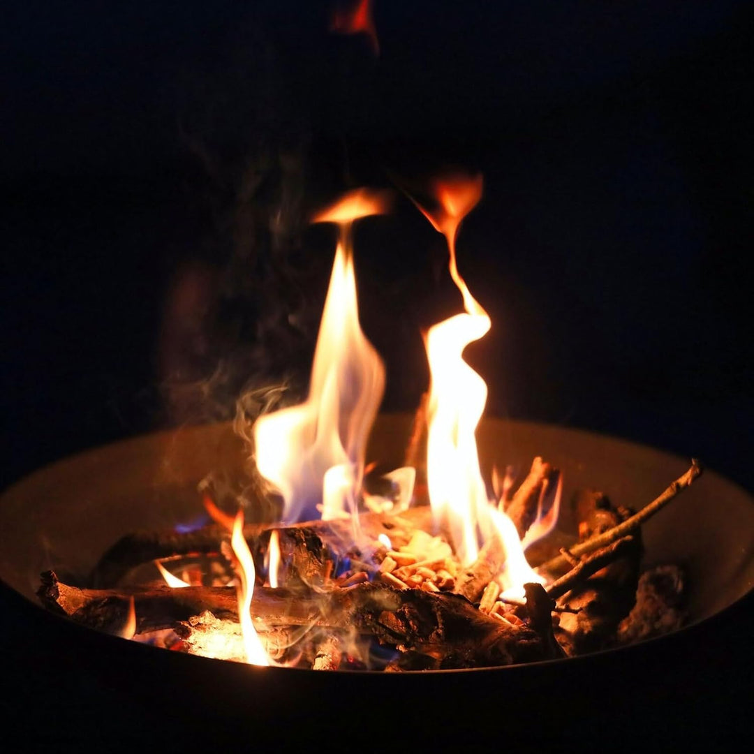LEMODO Feuerschale für den Garten, Feuerstelle für Terrasse oder Balkon, Feuerschale 60 cm, Feuerkor