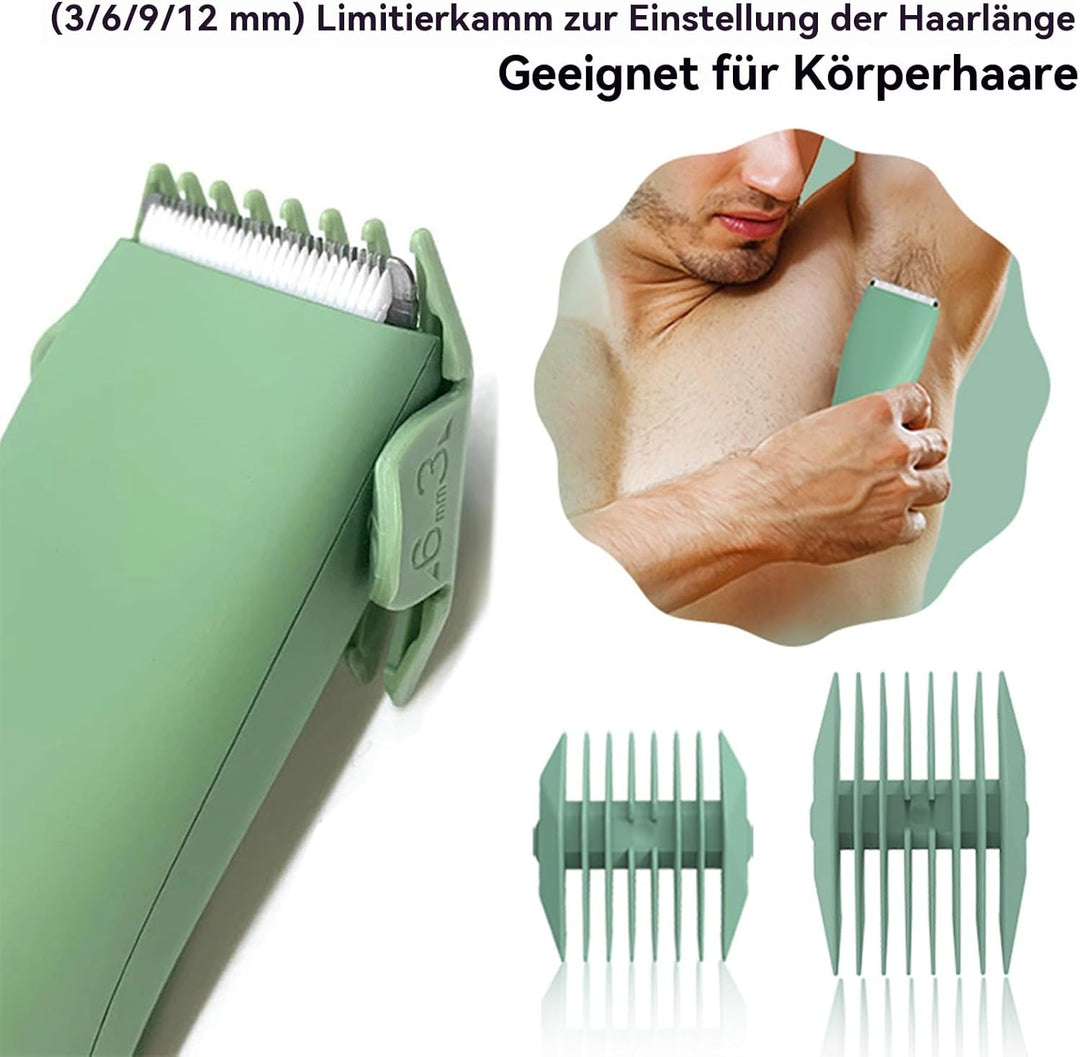 Elektrischer Körperhaarschneider für Damen und Herren, elektrischer Rasierer für Schamhaar, Brust, B