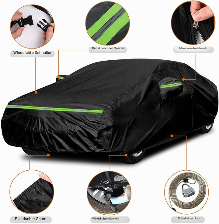 Autoabdeckung Wasserdicht bestimmt für Hyundai i30/i30 N Hatchback/Fastback 2011-2025, Vollgarage Au