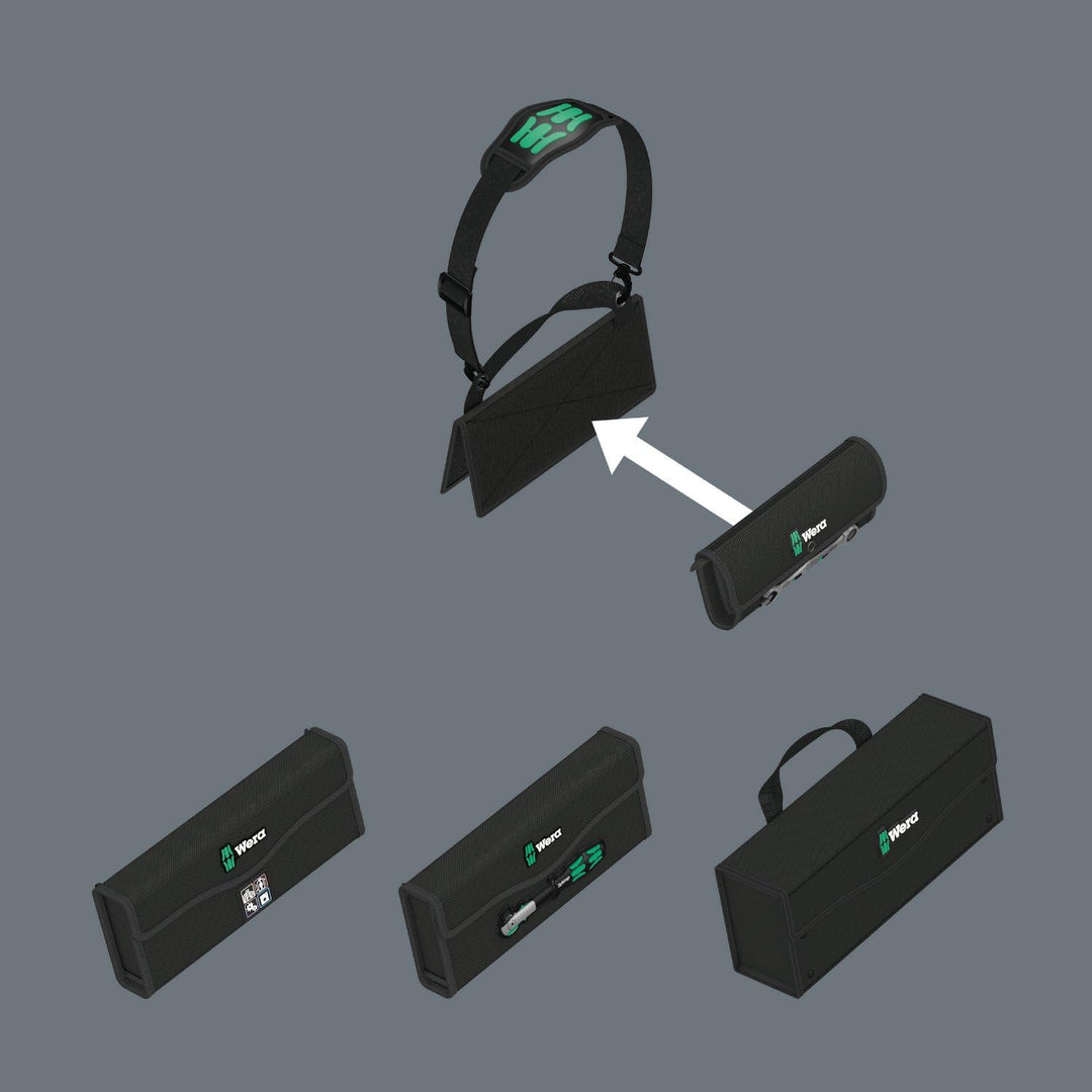Wera 05004357001 2go 2 XL Werkzeug-Container &amp; 2go 3 Werkzeug-Box, 130 x 325 x 80 mm, 1 Stück, 05004