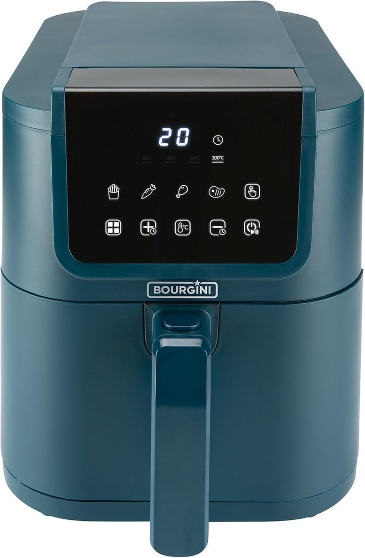 BOURGINI Luftfritteuse mit Keramikbeschichtung, frei von Chemikalien (PFAS, C6, PFHxA, PTFE, PFOA un