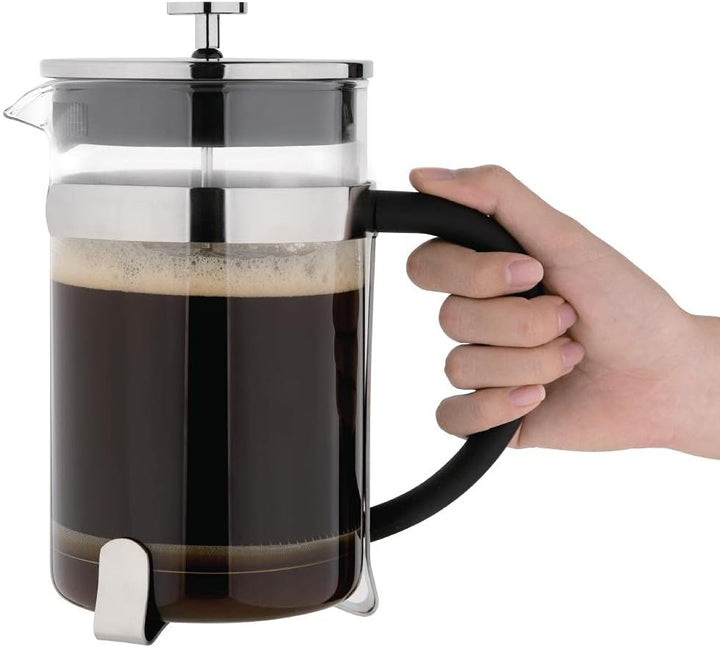 Olympia Cafetière 12‑Tassen – Edelstahl Kaffeepresse GF233 1500ml, 1500ml