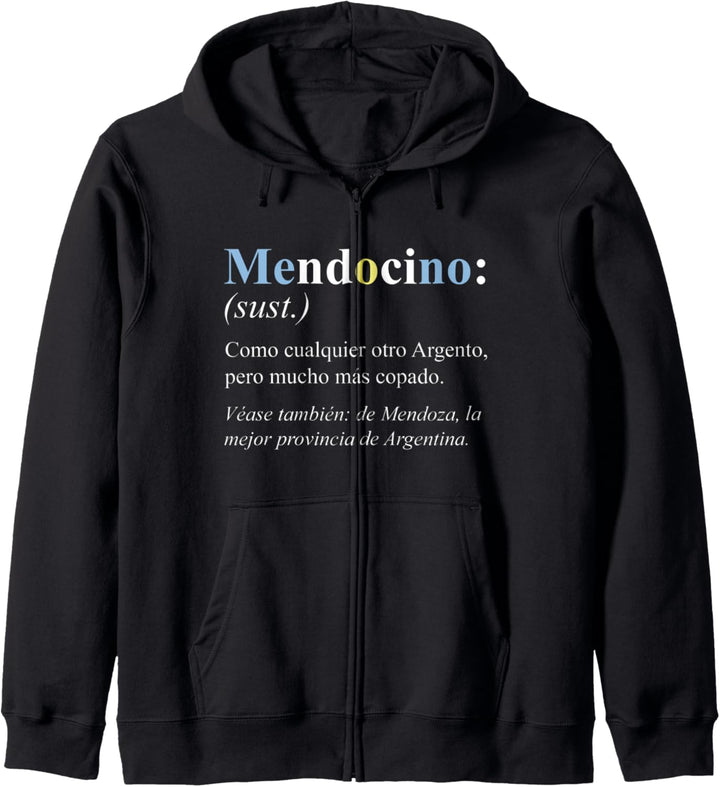 Argentinien Mendoza Geschenk Spanische Version - Mendocino Kapuzenjacke