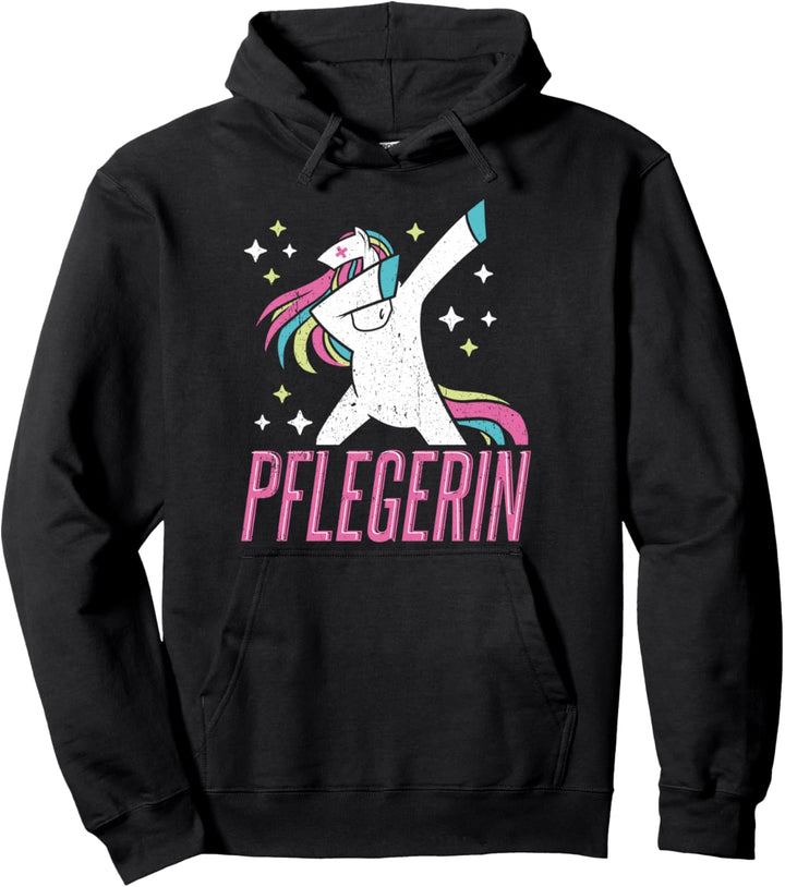 Dabbing Einhorn Krankenschwester Pflegerin Geschenk Pullover Hoodie