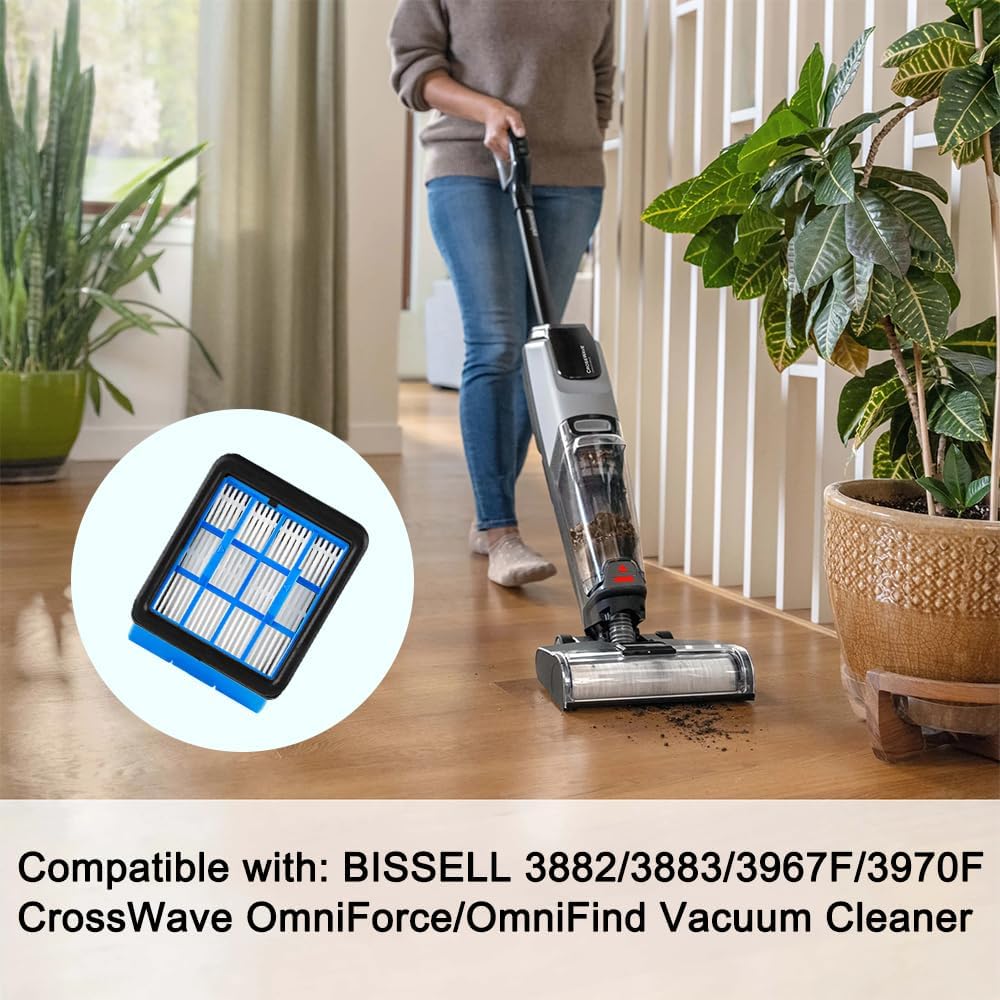 Für Bissell CrossWave OmniForce (Edge) & OmniFind Staubsauger, 4er Pack Staubsauger HEPA Filter Ersa