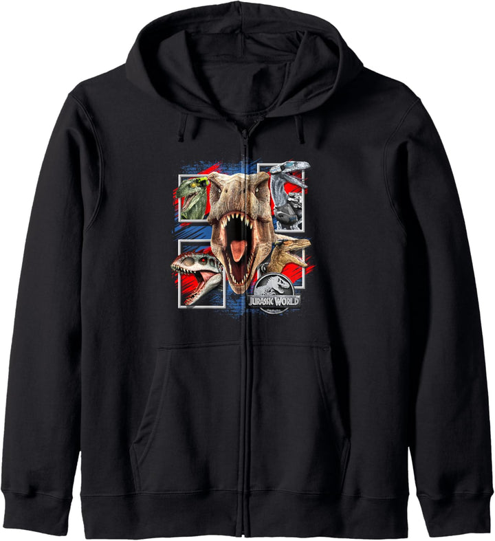 Jurassic World Dinosaurier-Box Kapuzenjacke