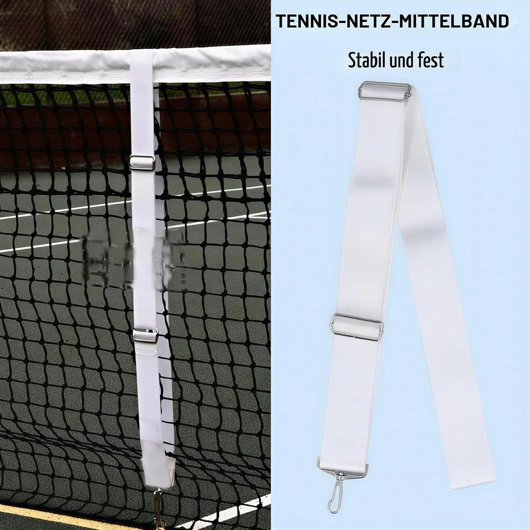 VGEBY Tennisnetzgurt, Tennisnetz-Mittelgurt, Verstellbare Tennisnetz-Mittelgurte, Edelstahlschnalle