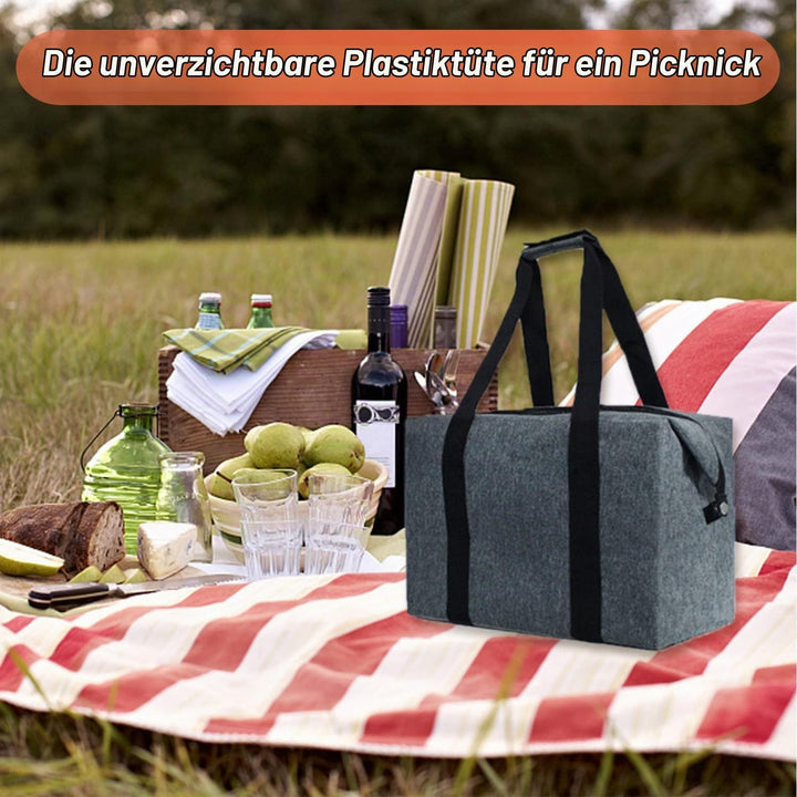 20L Grosse Kühltasche, Picknicktasche, Thermotasche, faltbar, isolierte Lebensmitteltaschen, grosse
