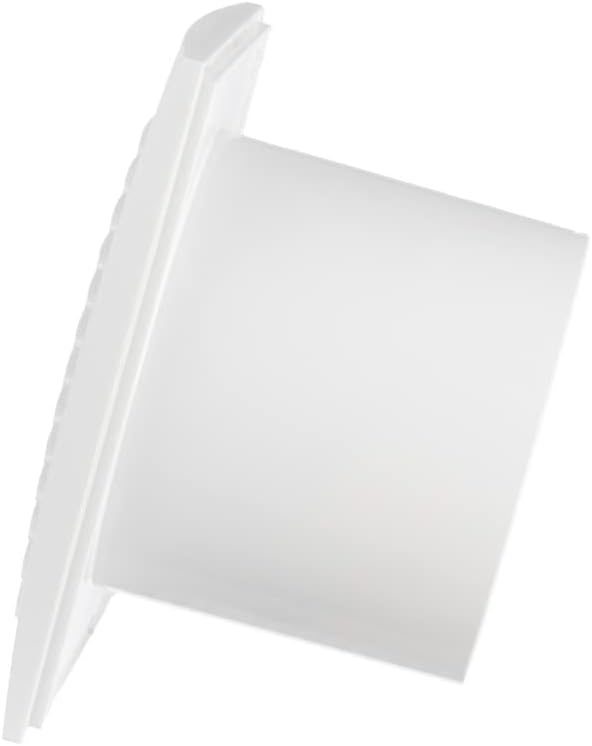 EUROPLAST Ø 100mm Bad-Lüfter mit Feuchtesensor und Timer Leise Ventilator - Kunststoff - Weiss 100mm