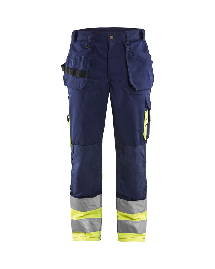 Blaklader 15291370 Hose mit hoher Sichtbarkeit, Marineblau/Gelb, grootte D84 Navy Blue / Yellow D84,
