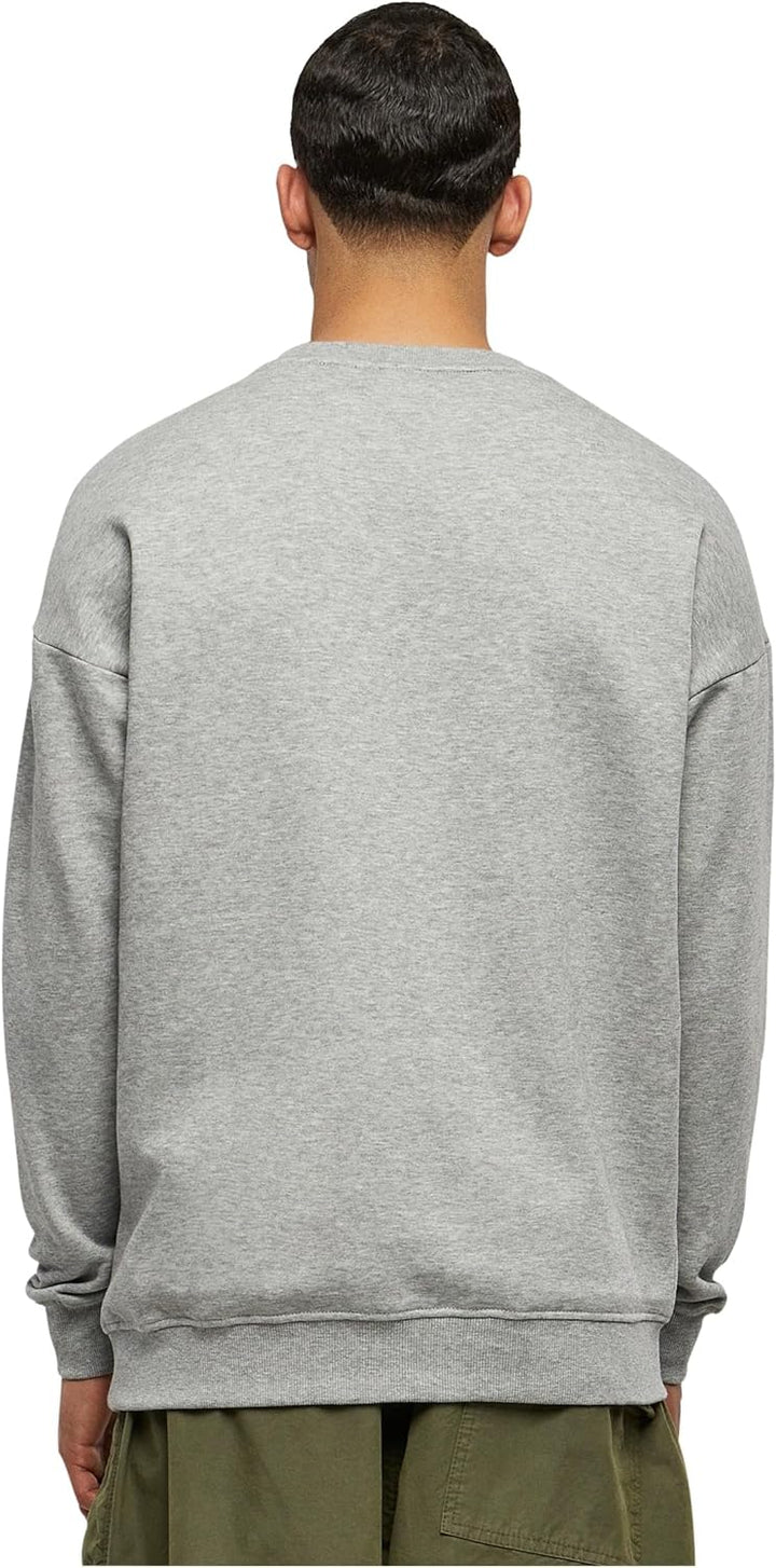 Urban Classics Herren Sweatshirt Sweat Crewneck, Pullover mit breiten Rippbündchen für Männer in vie