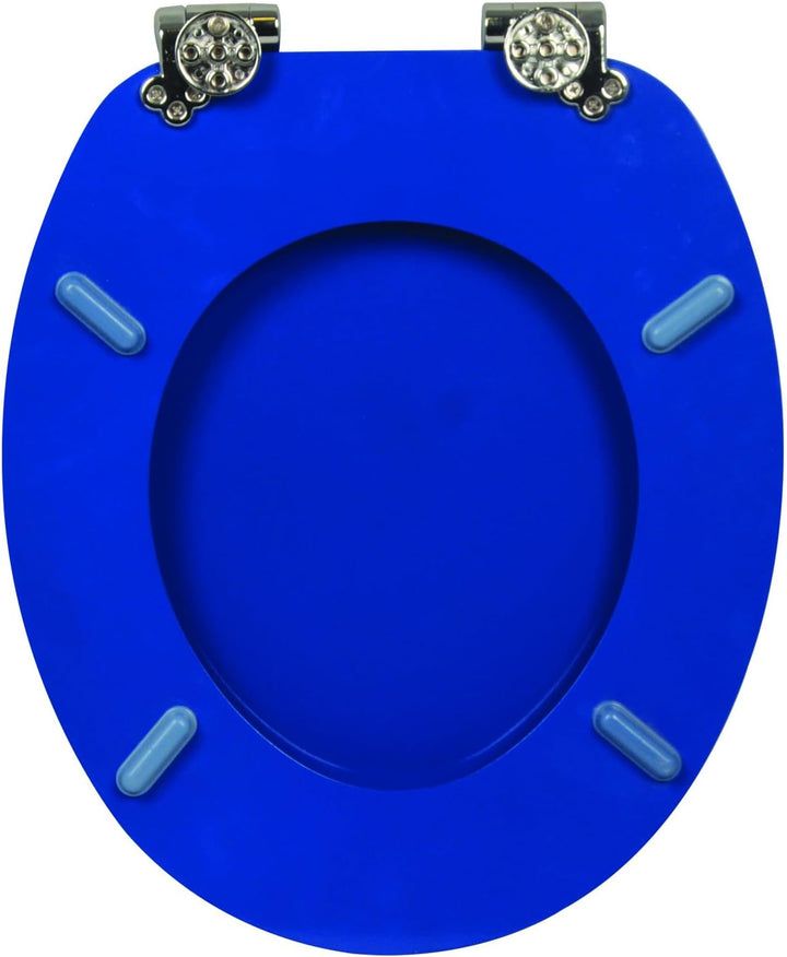 sanicomfort WC Sitz Drop, MDF Holzkern, mit Absenkautomatik, Toilettensitz mit Klodecken, Klobrille
