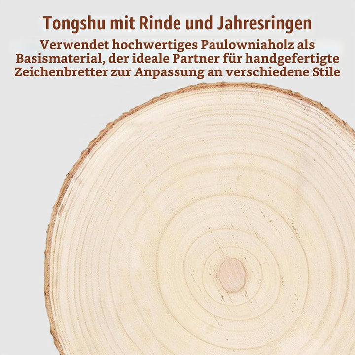 Holzscheiben, 28-32cm Holzscheiben zum Basteln Runde Holzscheibe Untersetzer Holz Log Durchmesser Oh