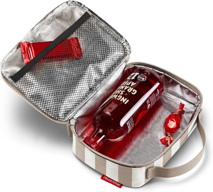 reisenthel thermocase summerstripes coffee – Kleine Kühltasche für Kosmetik, Medikamente, Snacks u.