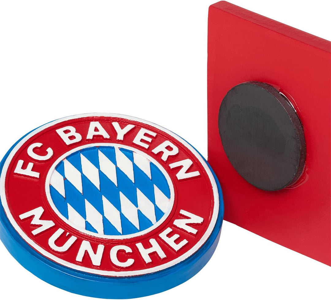 FC Bayern München Magnet Logo 2er-Set Rot I Fussball Einheitsgrösse, Einheitsgrösse