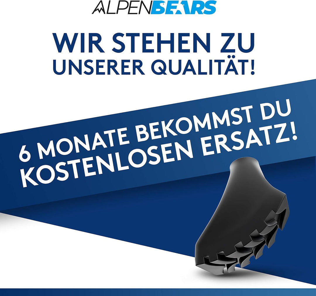 Wanderstöcke Aufsätze [14 Stück] Profi Wanderstock Aufsatz Set für alle gängigen Wanderstöcke & Nord