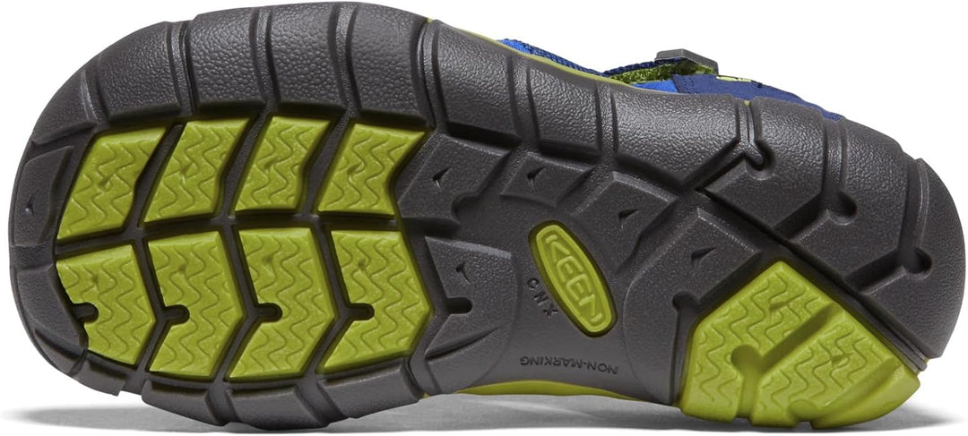 Keen Unisex-Kinder Seacamp Ii Cnx Sandalen Trekking-& Wanderschuhe 34 EU Blue Depths Chartreuse, 34