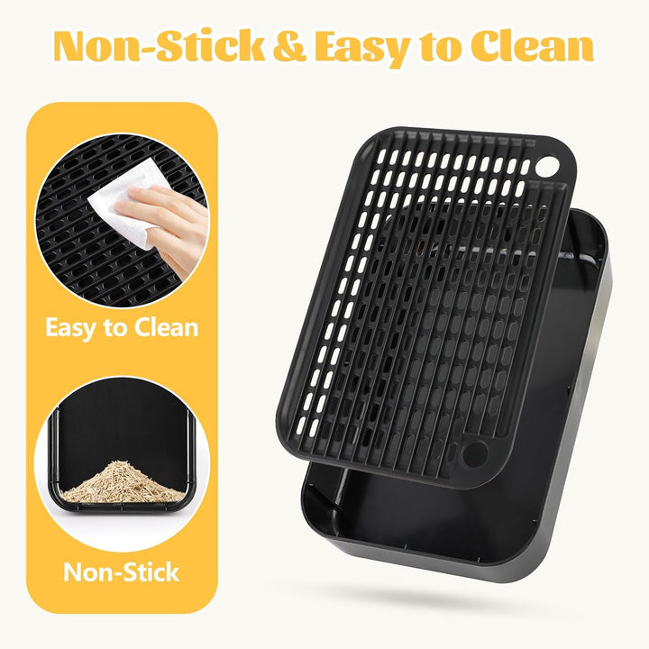 Katzenstreu Rampe, Katzentreppe/Katzentoilettenrampe/Katzenfänger Litter Trapper mit Filterfunktion,