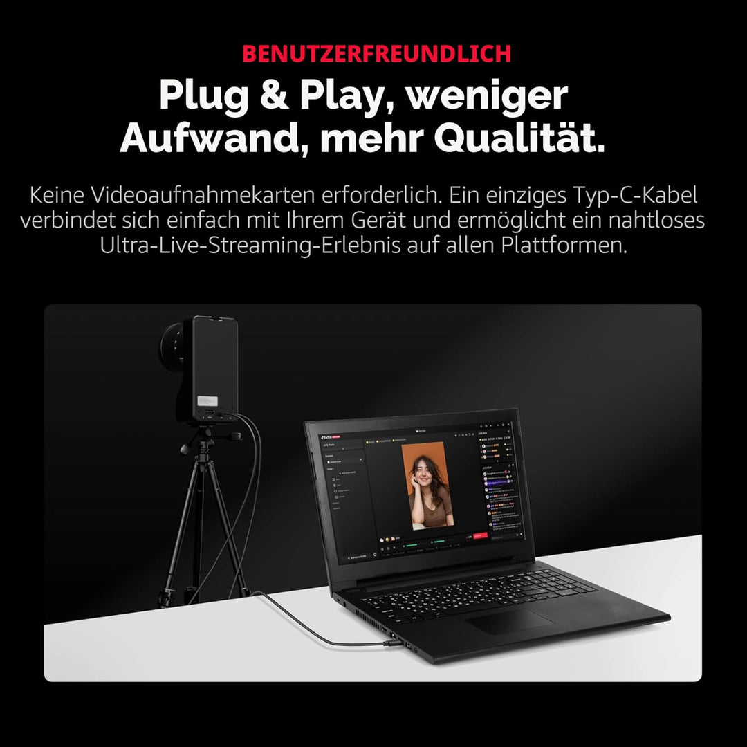 YOLOLIV YoloCam S7 4K60 Live-Streaming-Kamera mit Wechselobjektiv, ToF-Autofokus, MFT-Unterstützung,