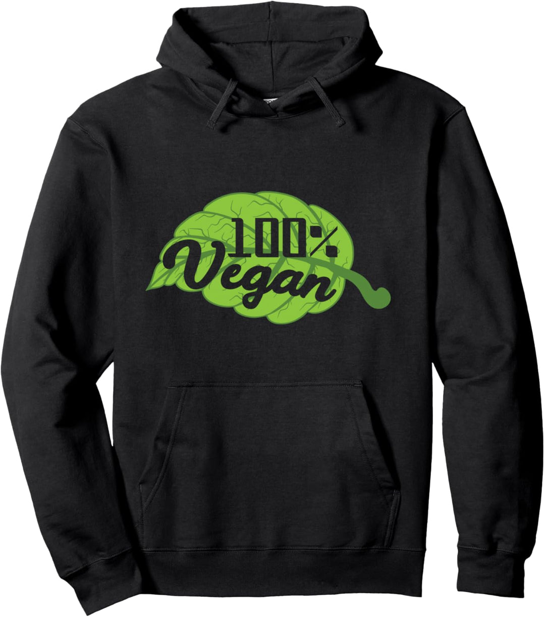 Vegan 100% für die Umwelt und Liebe zu Tieren Pullover Hoodie