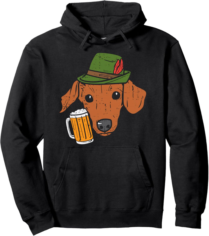 Deutscher Dackel Oktoberfest Bayerischer Weiner Wurst Pullover Hoodie