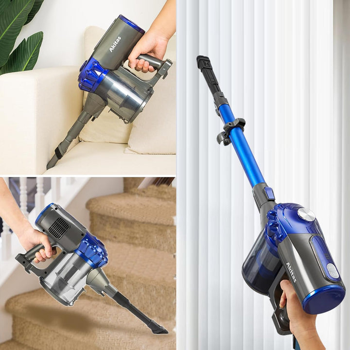 Akitas V8 22,2V 150W 3-in-1 Staubsauger Kabellos Akku Stielstaubsauger Handstaubsauger leicht, kompa