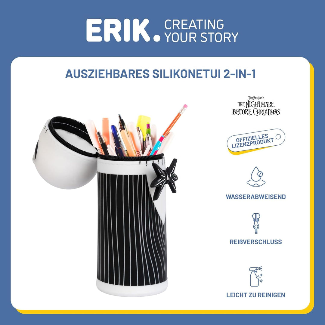 Grupo Erik Stifte Mäppchen - Nightmare Before Christmas Federmäppchen - Etui Schule Federmäppchen Mä