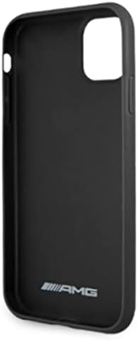 AMG Mercedes AMHCN61GSEBK Hülle für iPhone 11 6,1" schwarz Leather Debossed Lines