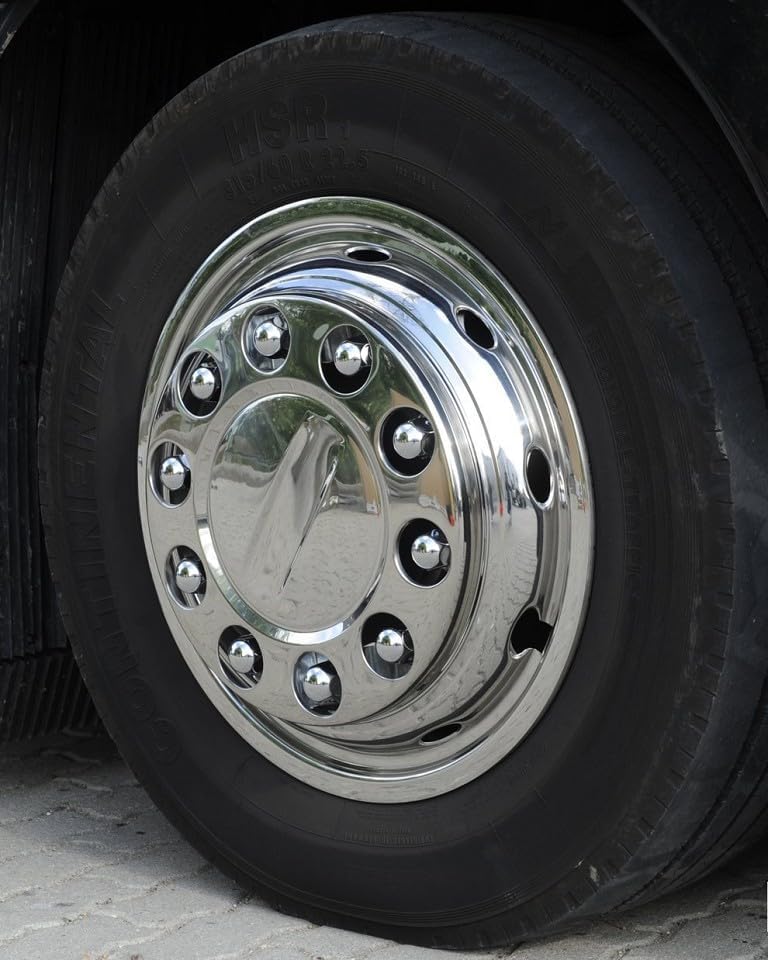 50x Universelle LKW Radmutterkappen 32mm Schlüsselweite Edelstahl~