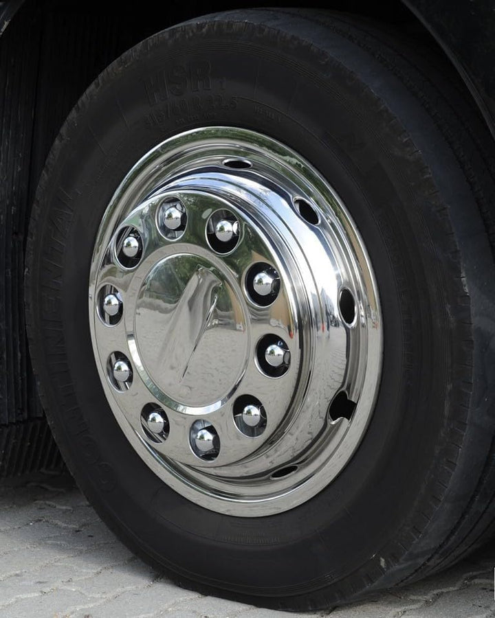 50x Universelle LKW Radmutterkappen 32mm Schlüsselweite Edelstahl~
