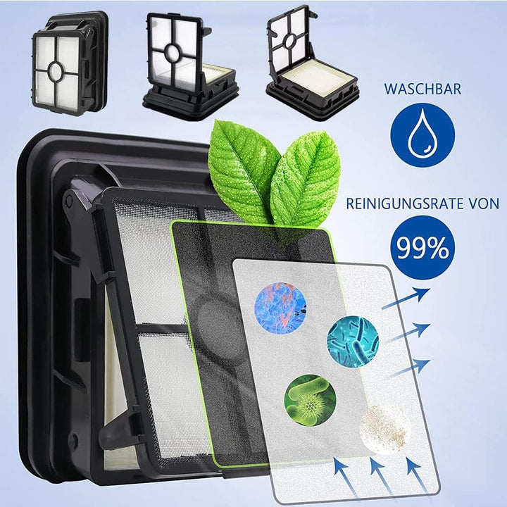 Asdazrxy 3 Stück Ersatzfilter und 3 Stück Multiflächen-Bürstenrolle Haustier, Zubehör für Bissell Cr