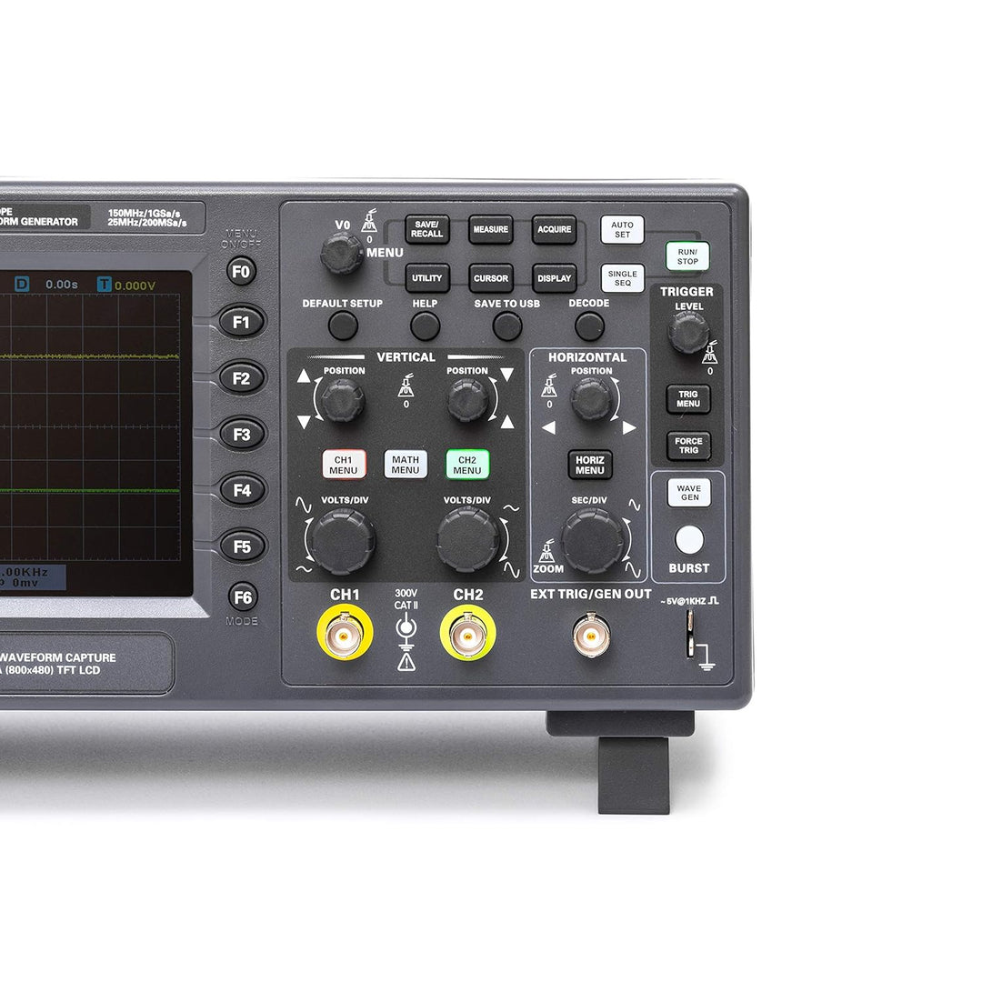 Hantek DSO2D15 Digital-Speicher-Oszilloskop, 150 MHz Bandbreite, 2-Kanal, 1 GSa/s, 8 m Speichertiefe