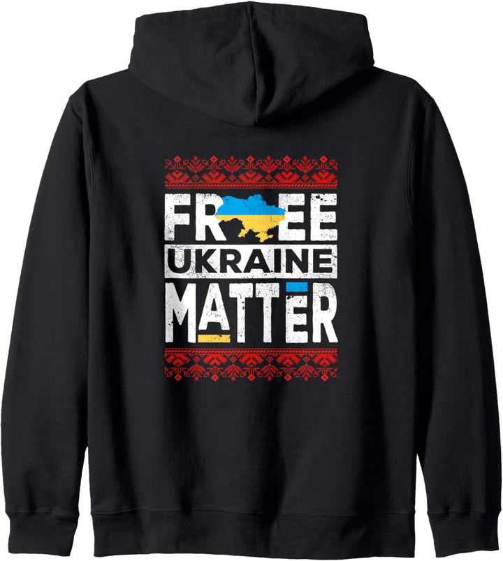 Free Ukraine Matter Ukrainisches Hemd Ukraine Flagge Kapuzenjacke