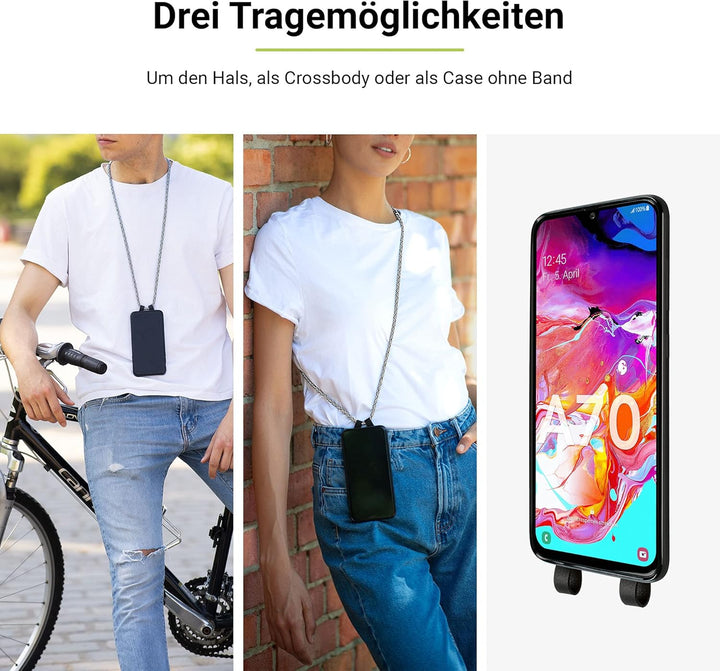 Artwizz HangOn Case Designed für [Galaxy S20] - Schutzhülle als Handykette zum Umhängen mit Band und