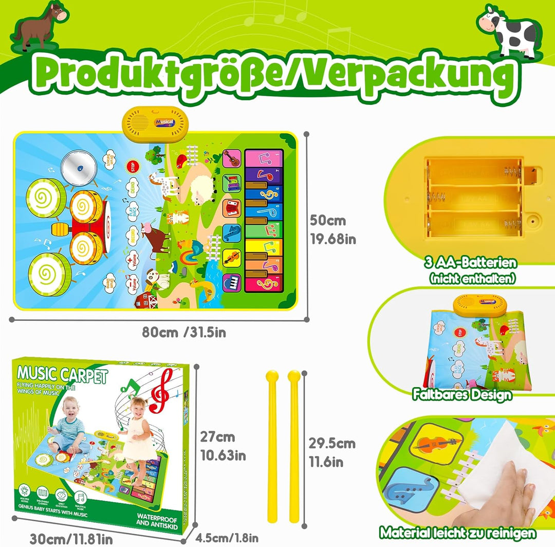 HappyGoLucky Spielzeug ab 1 2 3 Jahre Junge, Kinderspielzeug ab 1 2 3 Jahre Baby Spielzeug Geschenk