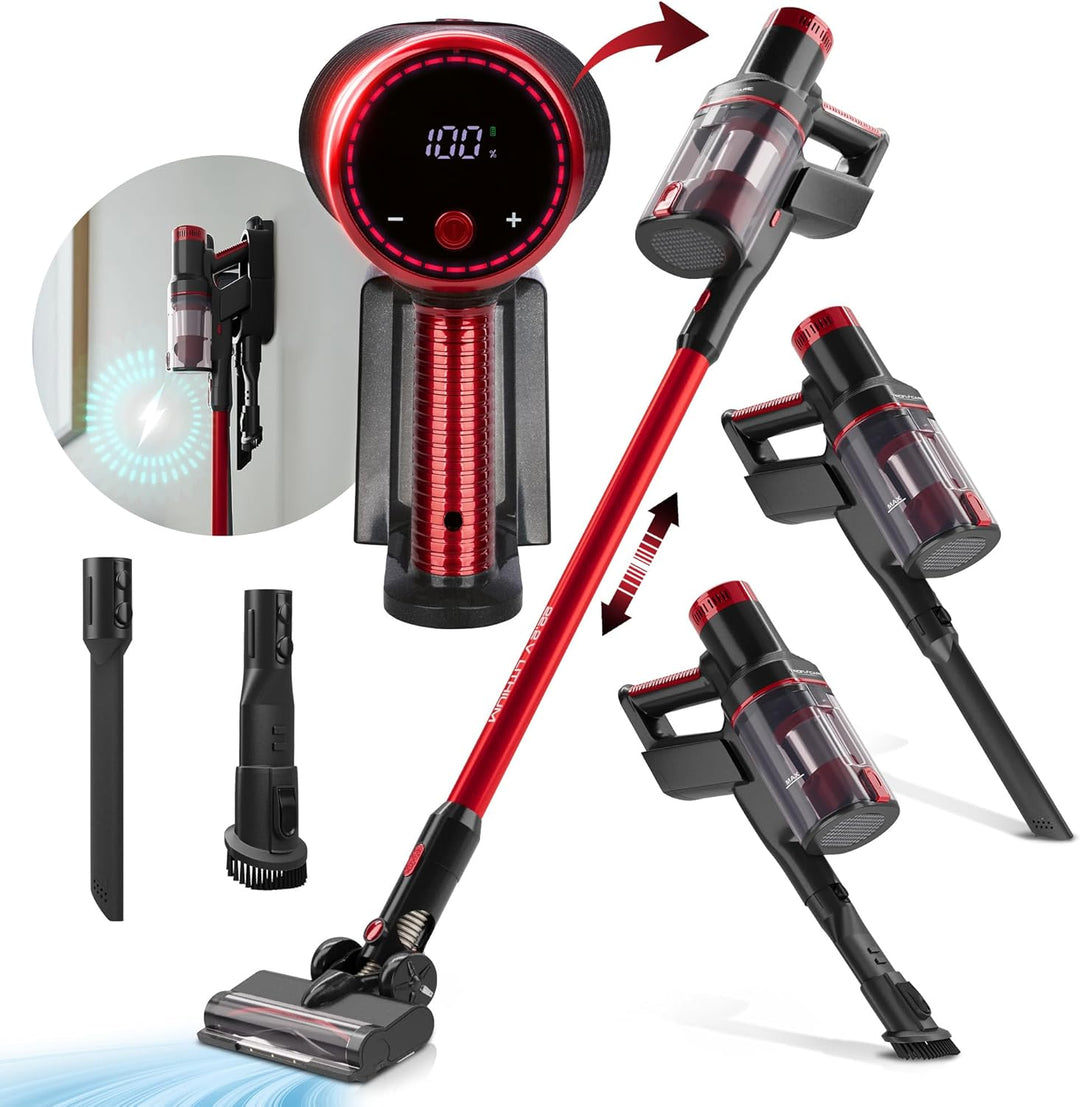 ProfiCare® Akku Staubsauger kabellos | extra stark | 22,2V Akku | Staubsauger beutellos | 35 min. La