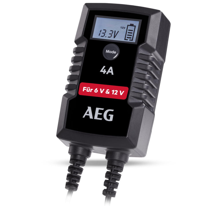 AEG Automotive 10616 Mikroprozessor-Ladegerät für Auto Batterie LD 4.0, 4 Ampere für 6/12 V, 7-HF La