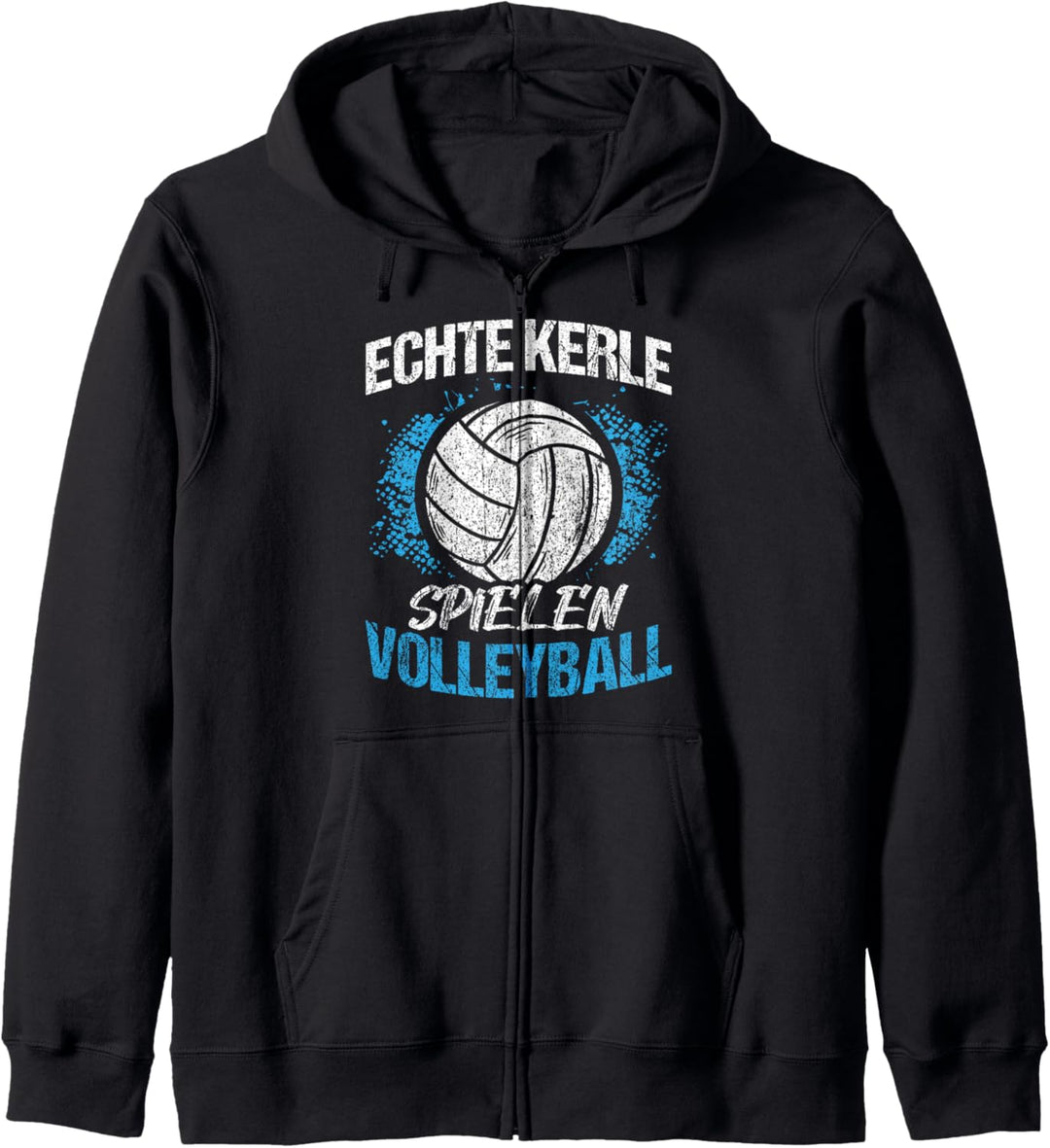 Echte Kerle spielen Volleyball - Vatertags Geschenk Kapuzenjacke