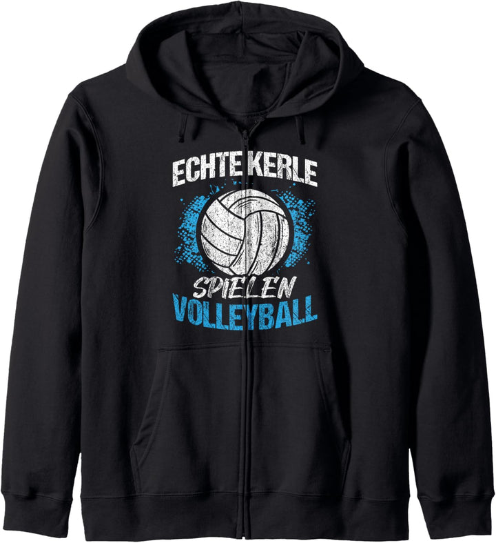 Echte Kerle spielen Volleyball - Vatertags Geschenk Kapuzenjacke