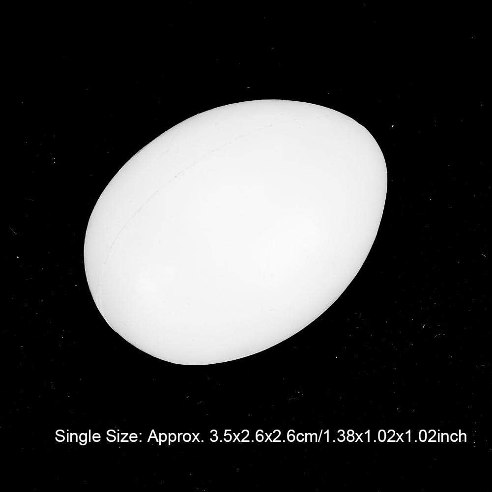 Cikonielf 50Pcs Taubeneier Vollkunststoff Eier Dummy Eier für Tauben Taube Falsche Eier für Luke Zuc